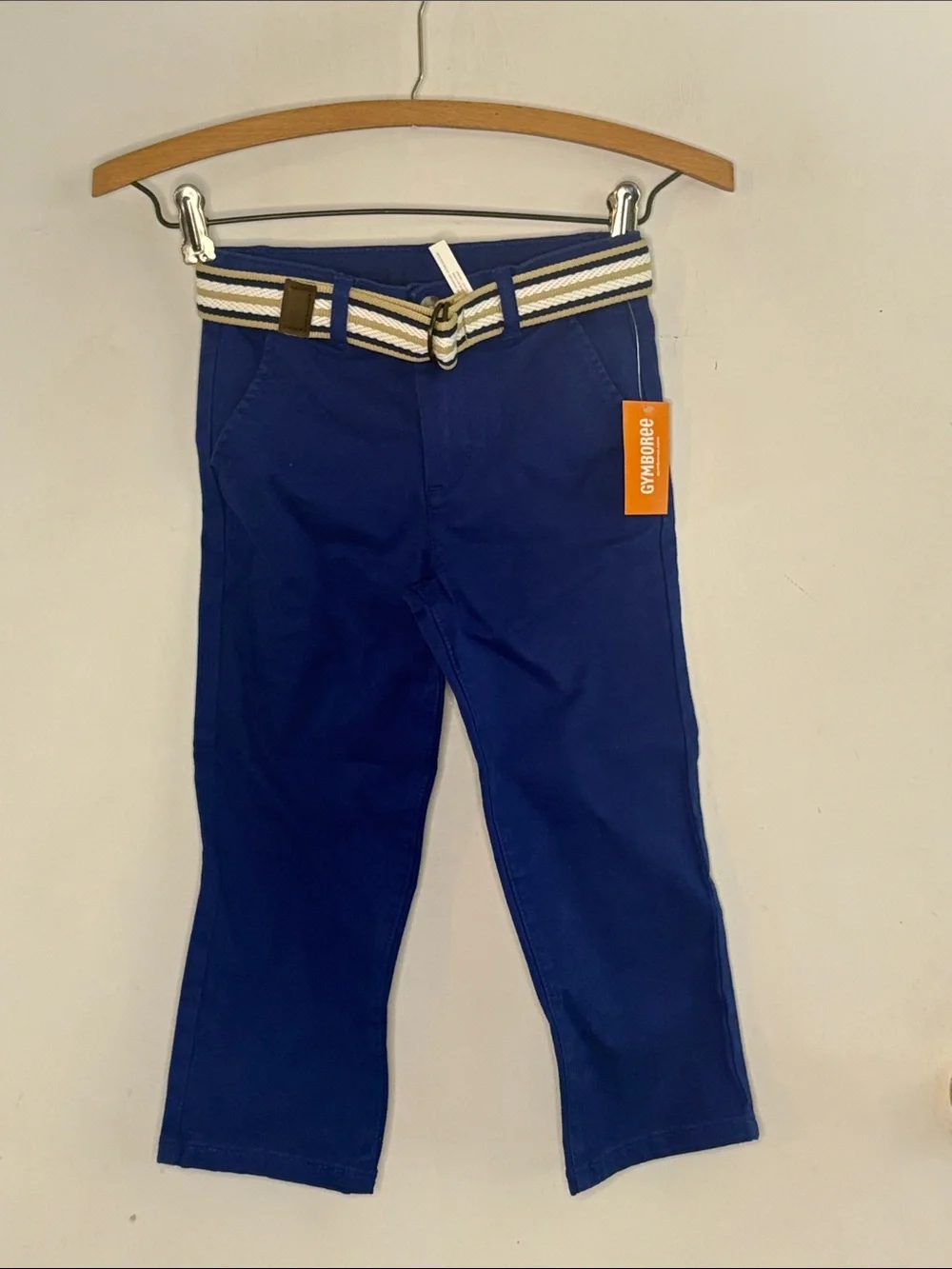 Gymboree blue Easter embroidered short sleeve shirt & matching pants Size 4T